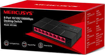 MERCUSYS Desktop Switch MS108G, 8x 10/100/1000 Mbps, Ver. 1 - Image 3
