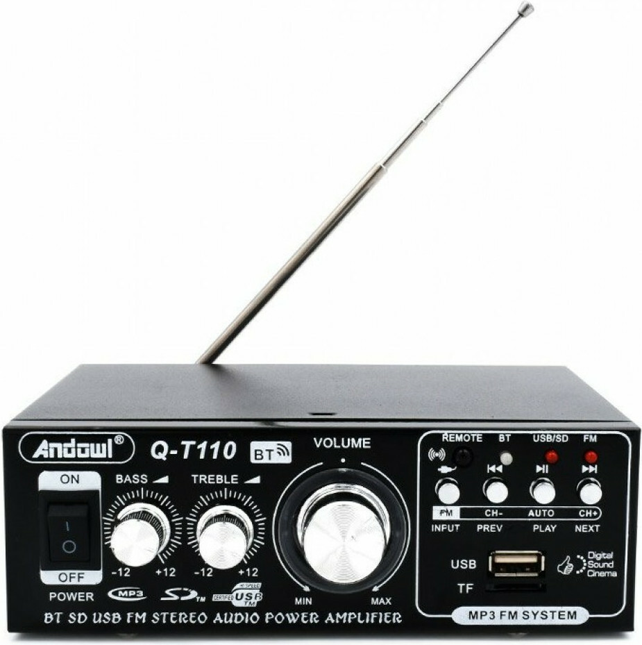 Andowl Τελικός Ενισχυτής Hi-Fi Stereo Q-T110 Μαύρος - Image 3