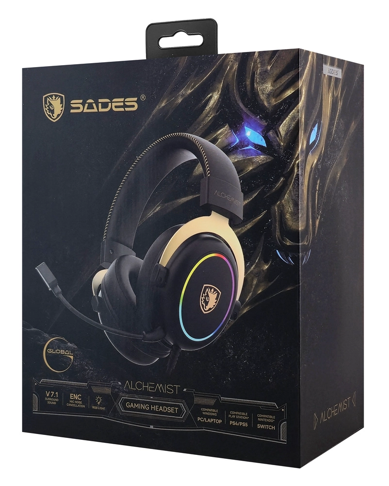 SADES gaming headset Alchemist, USB - Image 10